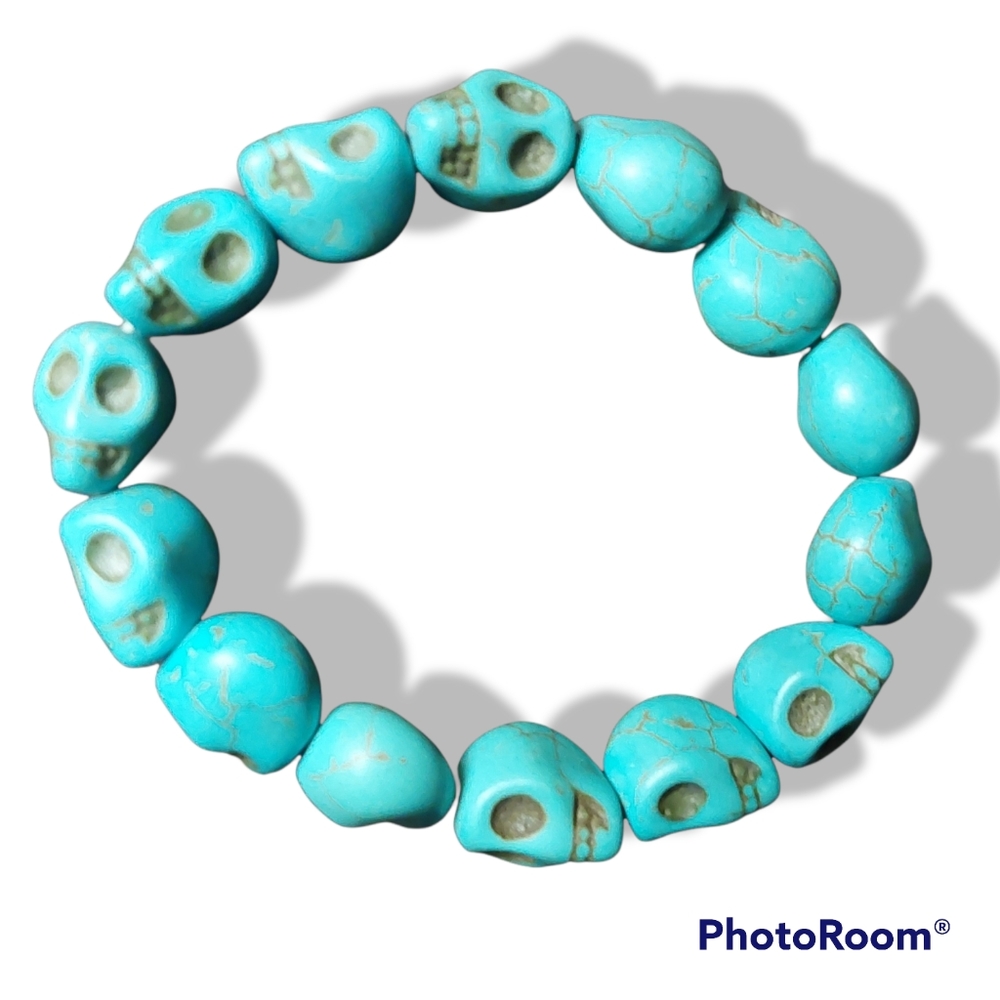 3/$15- Blue Skull La Merta Bracelet